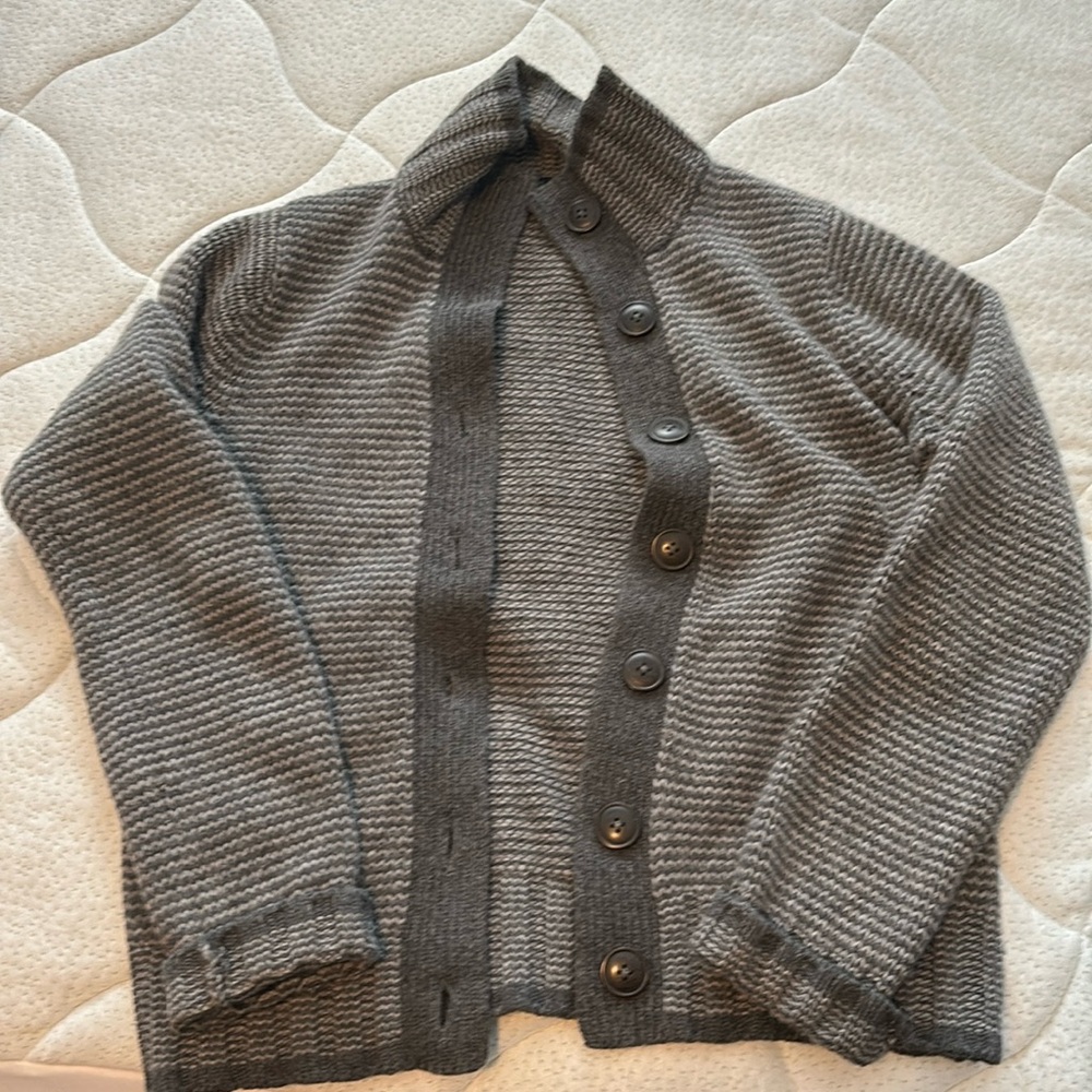EUC Boden Gray Cardigan Wool/ Angora/ Rabbit Hair M
